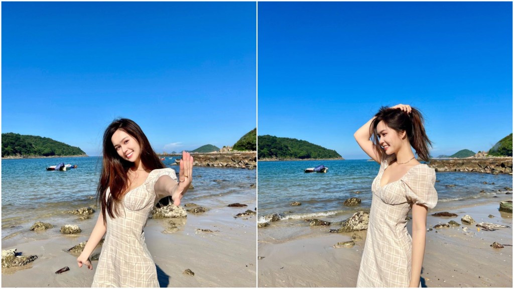 梁超怡樣子甜美，被網民封為「翻版孫藝珍」。（ig@chiuyiileung）